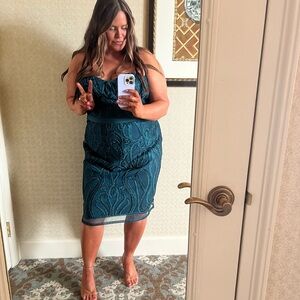 City Chic Dress - Emerald